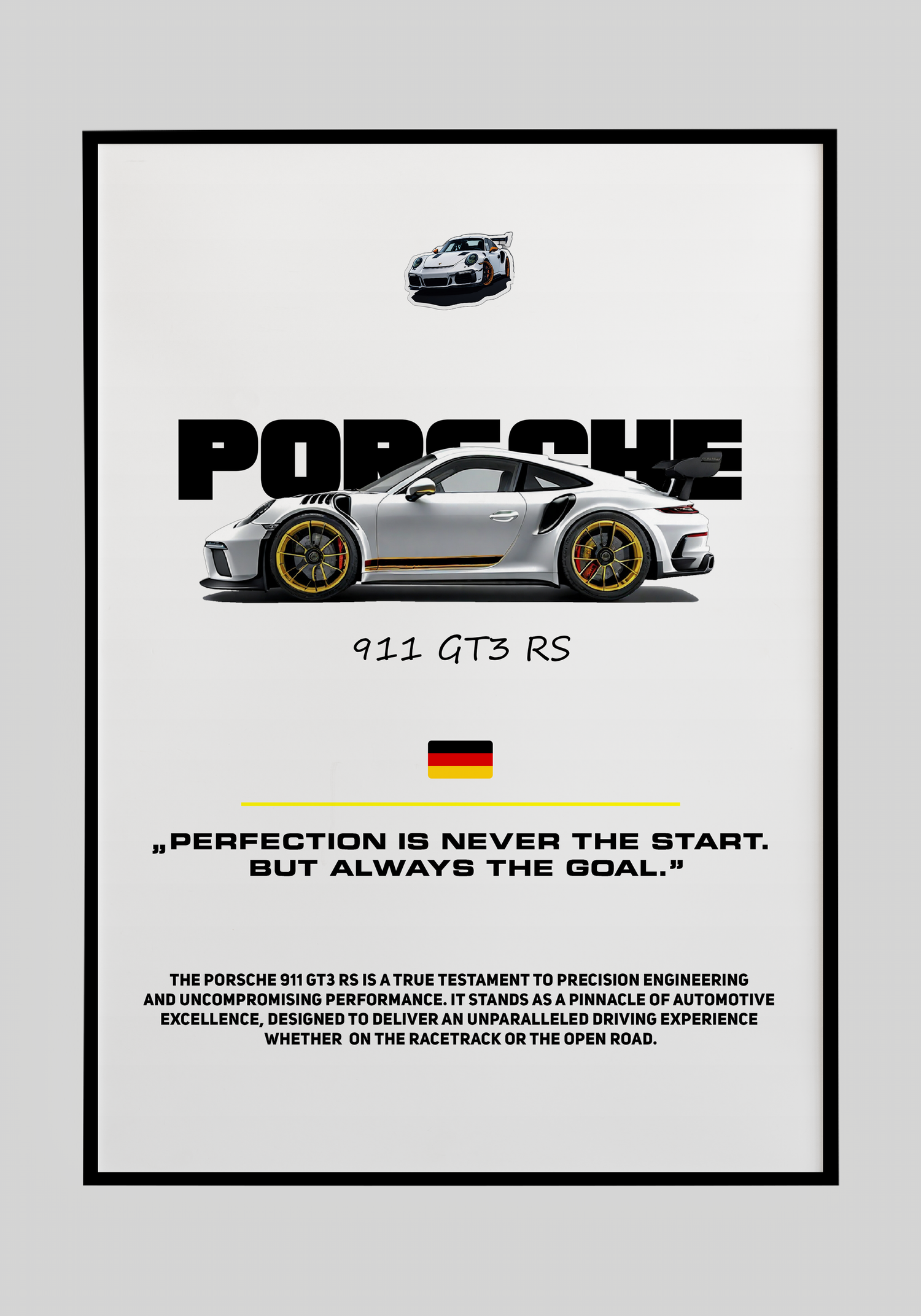 Plakat Porsche 911 GT3 RS Piękność - Plakart Lab